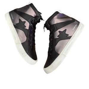 Vintage Havana Women's Marta Black Chrome Combo Sneakers Brand New in Box